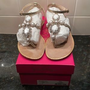 Lilly Pulitzer Katie Sandal - Resort White - Size 7